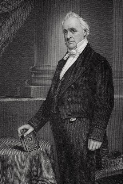 Portrait of James Buchanan (detail) by Alonzo Chappel